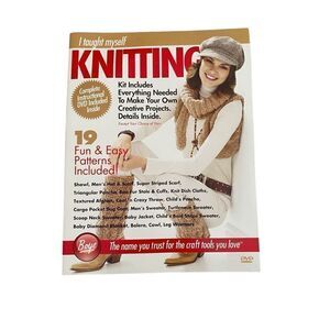 Knitting For Beginners Magazine And Tutorial DVD Diy Craft Projects